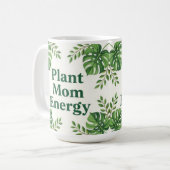 Plant energy mom cute botanical Coffee Mug Kaffeetasse (Vorderseite Links)