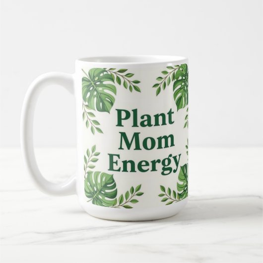 Plant energy mom cute botanical Coffee Mug Kaffeetasse (Links)