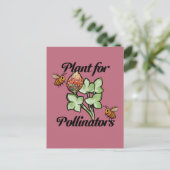 Plant for Pollinators Bee                          Postkarte (Stehend Vorderseite)