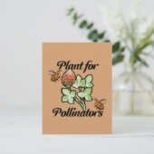 Plant for Pollinators Bee                          Postkarte (Stehend Vorderseite)