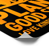 Plant Good Seeds Love Kindness Peace Joy Christian Poster (Ecke)