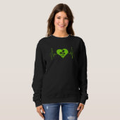 Plant Heartbeat Gardener Gardening Sweatshirt (Vorne ganz)