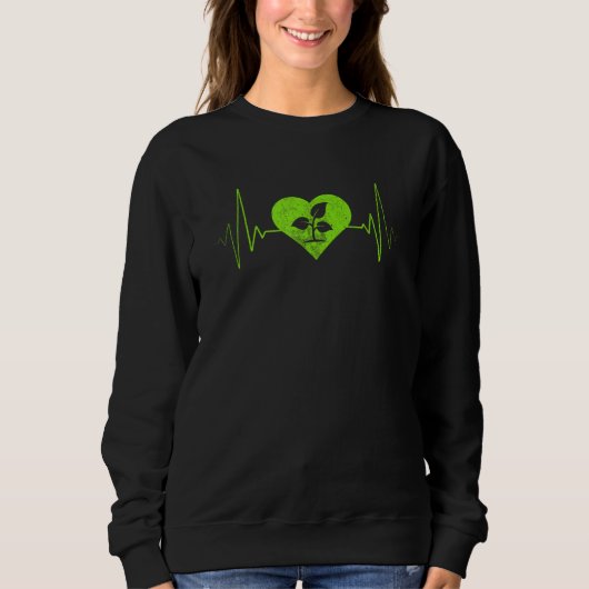 Plant Heartbeat Gardener Gardening Sweatshirt (Vorderseite)