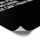 Plant Humor Funny Gardening Sarcastic Quote  Poster (Ecke)