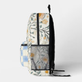 Plant Kindness Daisy and Blue Checkered Bedruckter Rucksack (Rechts)