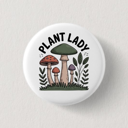 Plant Lady Button (Vorderseite)