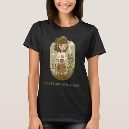 Plant Lady in Training Minimalist T-Shirt (Vorderseite)