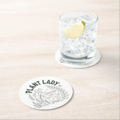 Plant lady runder pappuntersetzer (Vor Ort)