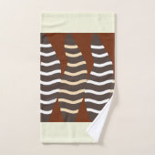 Plant Leaves Abstract Badhandtuch Set (Handtuch)