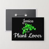 Plant Lover Button (Vorderseite/Rückseite)