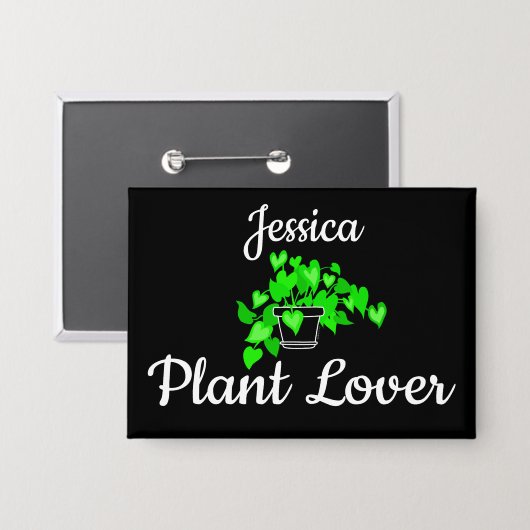 Plant Lover Button (Vorderseite/Rückseite)