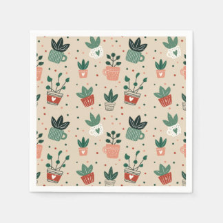Plant Lover Paper Napkins Serviette