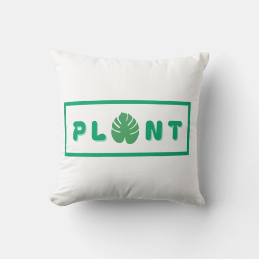 plant lover with a green heart kissen (Vorderseite)