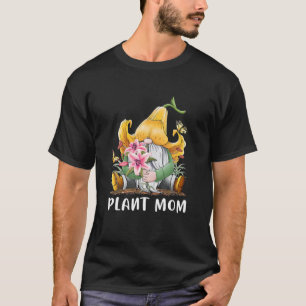 Plant Mama Lily Gnome Gardening Mama Women T-Shirt