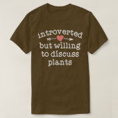 Plant Mama Shirt Introverted But Willing To Discus (Design vorne)