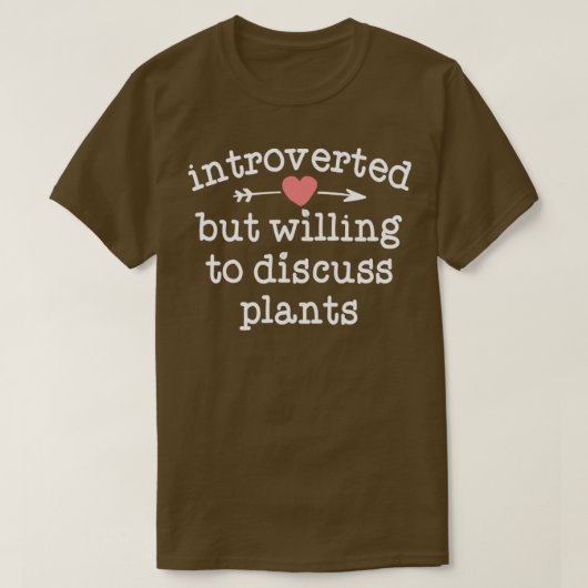 Plant Mama Shirt Introverted But Willing To Discus (Design vorne)