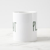 PLANT Minimalist Gardener White Coffee Mug Jumbo-Tasse (Vorderseite)