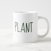 PLANT Minimalist Gardener White Coffee Mug Jumbo-Tasse (Rechts)