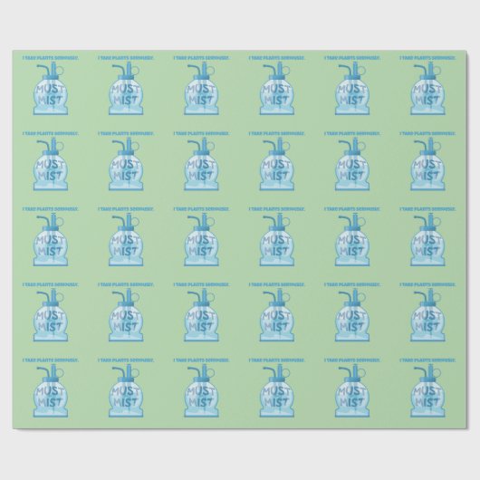 Plant mister misting pot plants geschenkpapier (Flach)