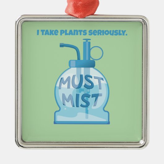 Plant mister misting pot plants ornament aus metall (Vorne)