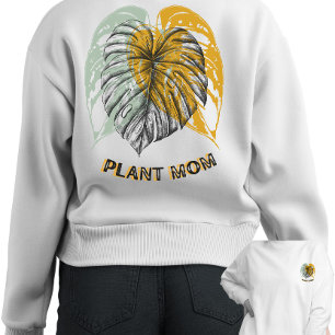 "Plant Mom" Ästhetik zum Muttertag Sweatshirt