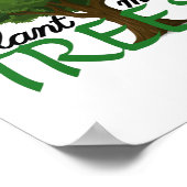 Plant more trees - tree design and quote poster (Ecke)