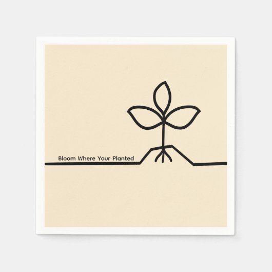 Plant napkin serviette (Vorderseite)