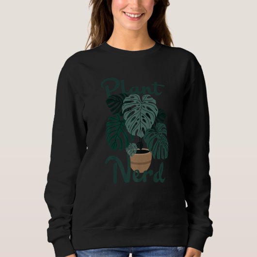 Plant Nerd Monstera Sweatshirt (Vorderseite)