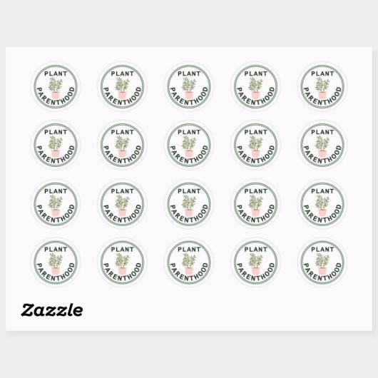 Plant Parenthood Stickers (Blatt)