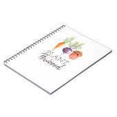 Plant Powered | Healthy Veggies | Watercolor Notizblock (Linke Seite)