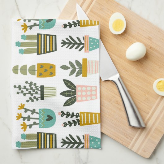 Plant Wall Geschirrtuch (Viertel Falte)