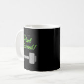 Plant Wered Gym Motivation Vegetarian Kaffeetasse (Vorderseite Links)