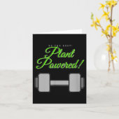 Plant Wered Gym Motivation Vegetarian  Karte (Gelbe Blume)