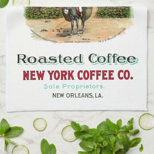 Plantage Röstkaffee Geschirrtuch (Gefaltet)