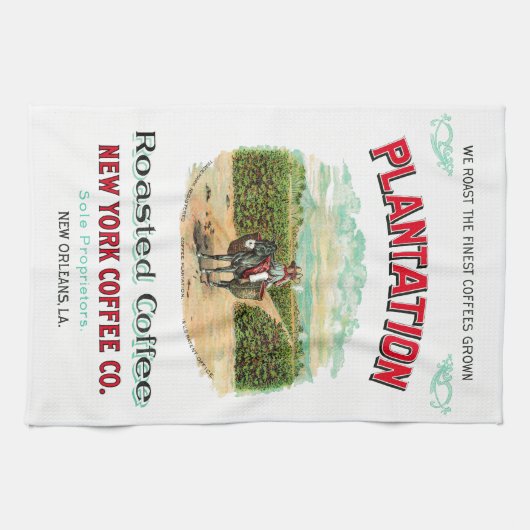 Plantage Röstkaffee Geschirrtuch (Horizontal)