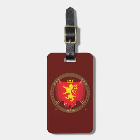 Plantagenese Gepäckanhänger (Vorderseite vertikal)