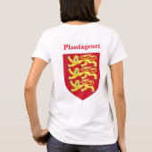 Plantagenet königliches Wappen T-Shirt (Rückseite)