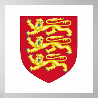 Plantagenet Royal Wappen Poster