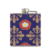 Plantagenette-Flechtmuster Flachmann (Rückseite)