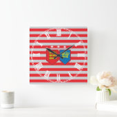 Plantagenetze Quadratische Wanduhr (Zuhause)