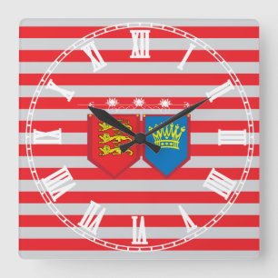 Plantagenetze Quadratische Wanduhr
