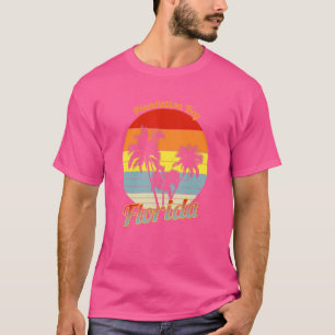 Plantagenschlüssel Florida Retro Tropische Palmen T-Shirt