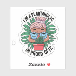 PLANTAHOLIC GARDENER PFLANZE LOVER BLUME Sticker
