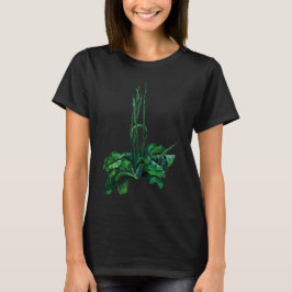 Plantain Floral Art Summer Pflanze Wildblumen Gree T-Shirt