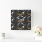 plantain plain quadratische wanduhr (Zuhause)