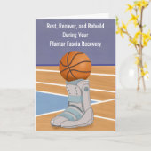 Plantar Fascia Recovery With Basketball  Karte (Gelbe Blume)