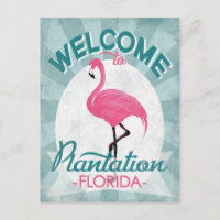 Plantation Florida rosa Flamingo Retro