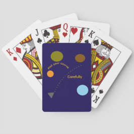 "Plante deinen Kurs" Klassische Spielkarten