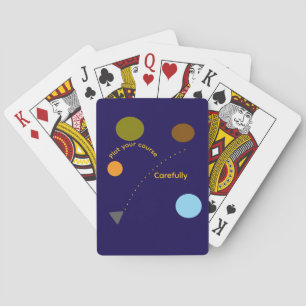 "Plante deinen Kurs" Klassische Spielkarten