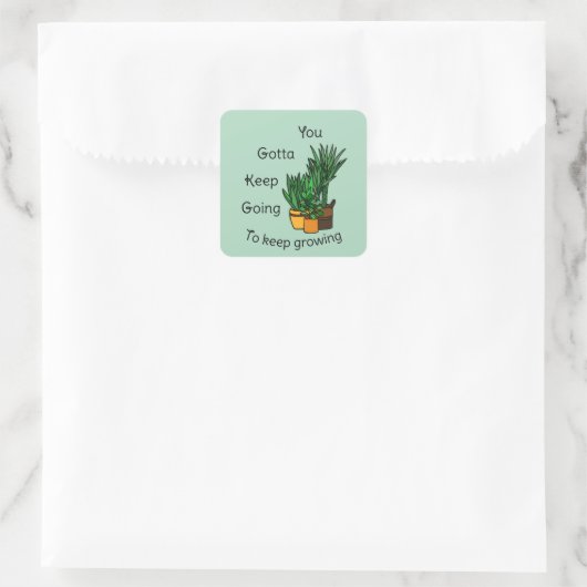 Planten sticker set “keep growing” (Tasche)